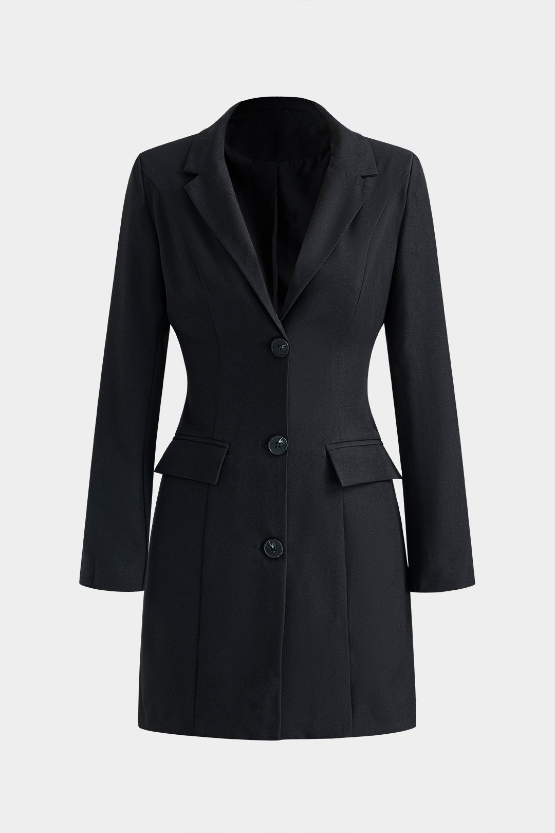 VIRENA – Tailored V-Neck Blazer Mini Dress.