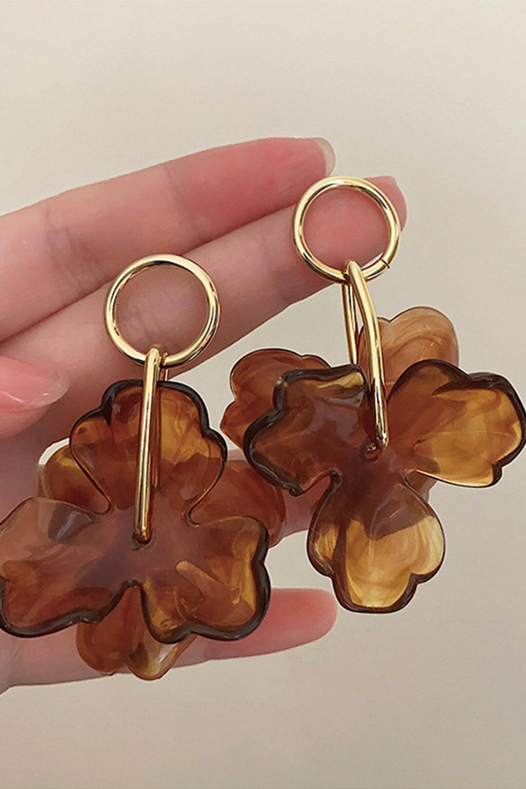 Pendientes con Colgante de Flor.