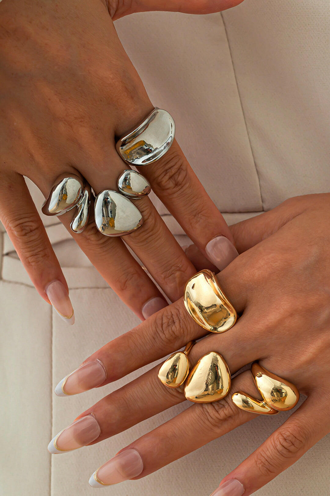 Anillos Irregulares de Metal.