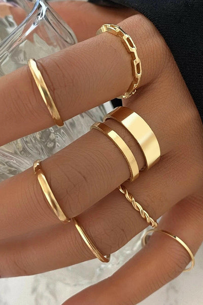 Conjunto de 7 Anillos.