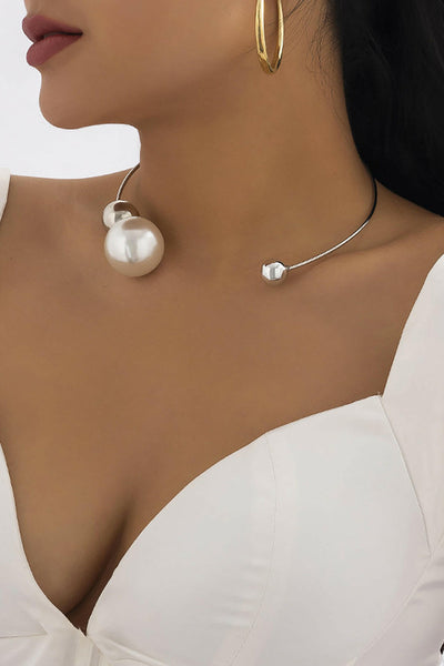 Collares de Perlas de Metal.