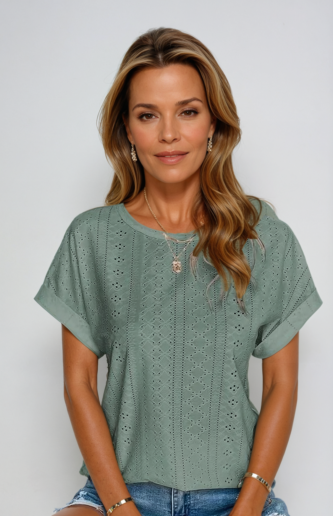 Becky™ | Top Casual con Ojal.