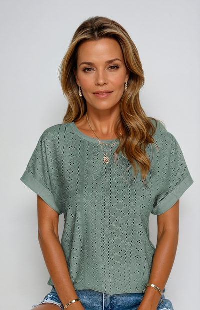 Becky™ | Top Casual con Ojal.