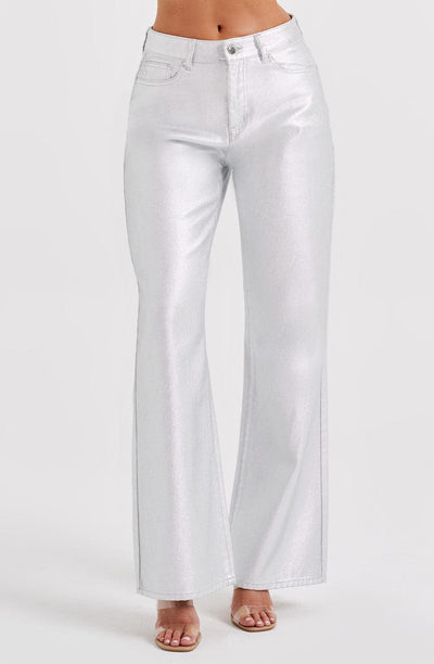 Pantalón plateado ALYRA.