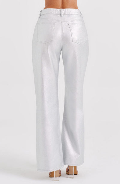 Pantalón plateado ALYRA.