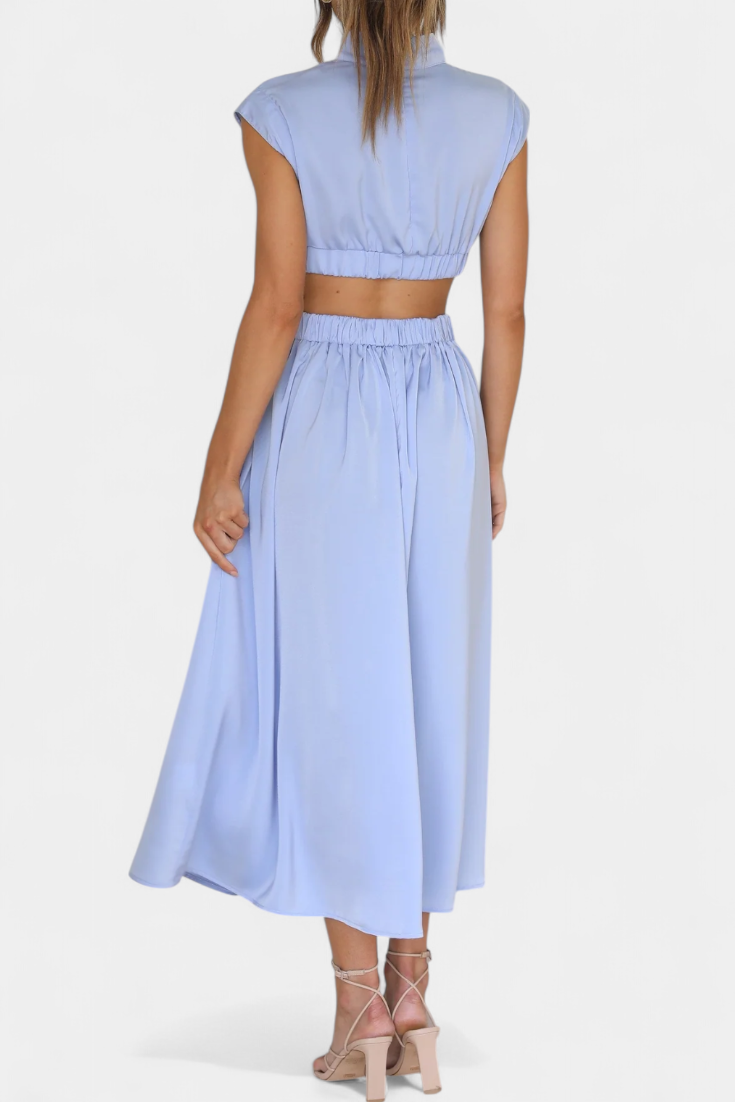 Jocelyn Side Slit Dress Set