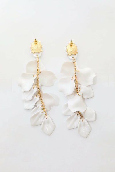Pendientes de Gotas de Pétalos de Orquídea.