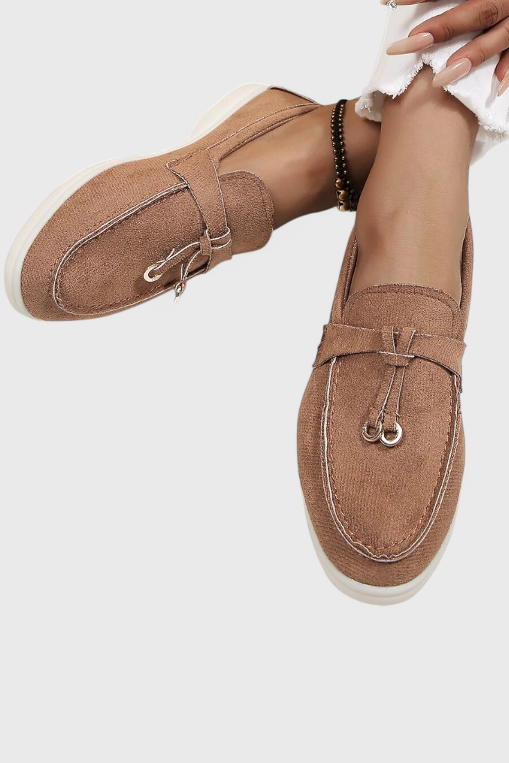 Coralie Mocasines con Acabado Suede.
