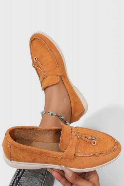 Coralie Mocasines con Acabado Suede.