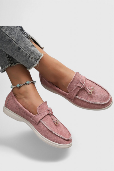 Coralie Mocasines con Acabado Suede.