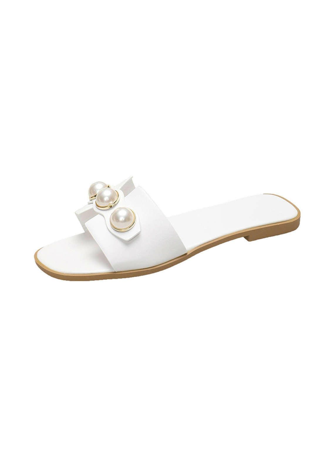 Zapatillas Planas de Perlas.