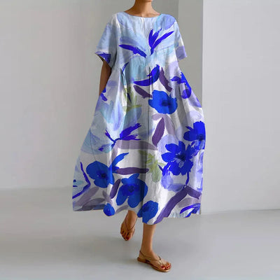 VALENTINE | Robe fleurie d'été avec une coupe flatteuse et une liberté de mouvement.
