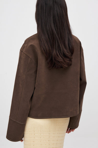 VALIRA Faux Suede Zip Jacket.