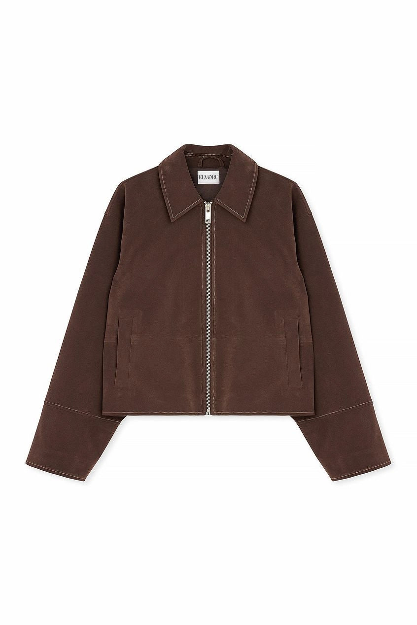 VALIRA Faux Suede Zip Jacket.