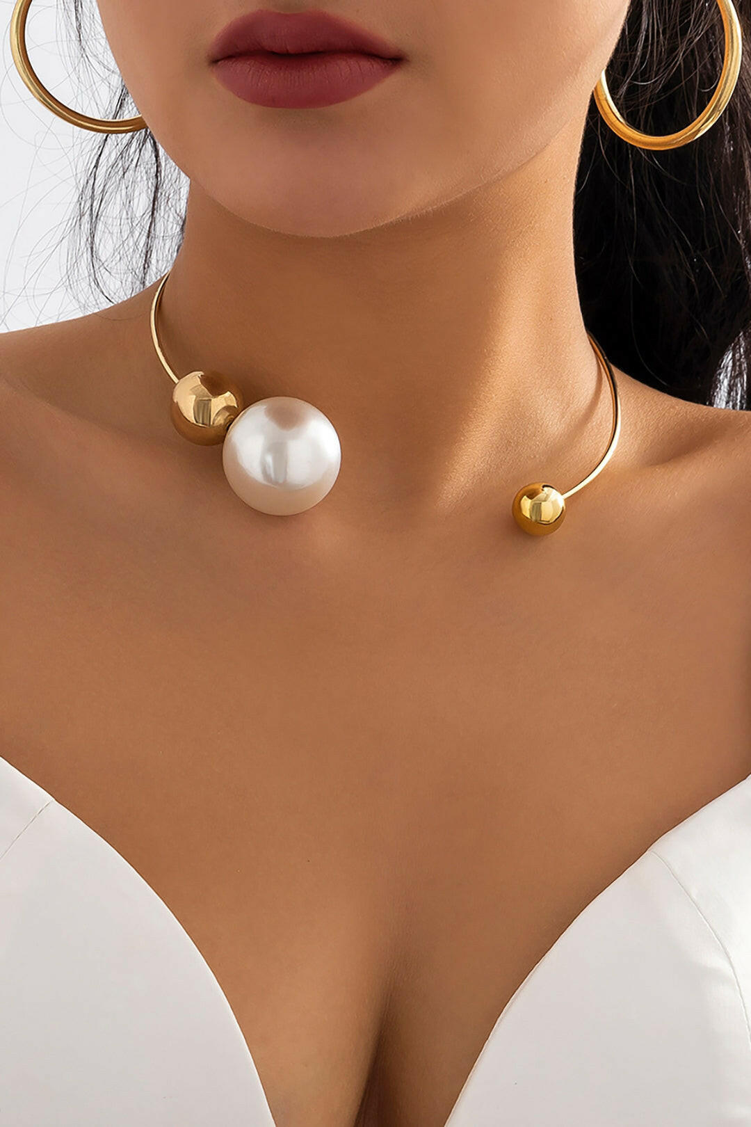 Collares de Perlas de Metal.