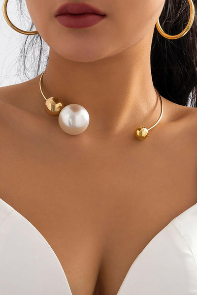 Collares de Perlas de Metal.