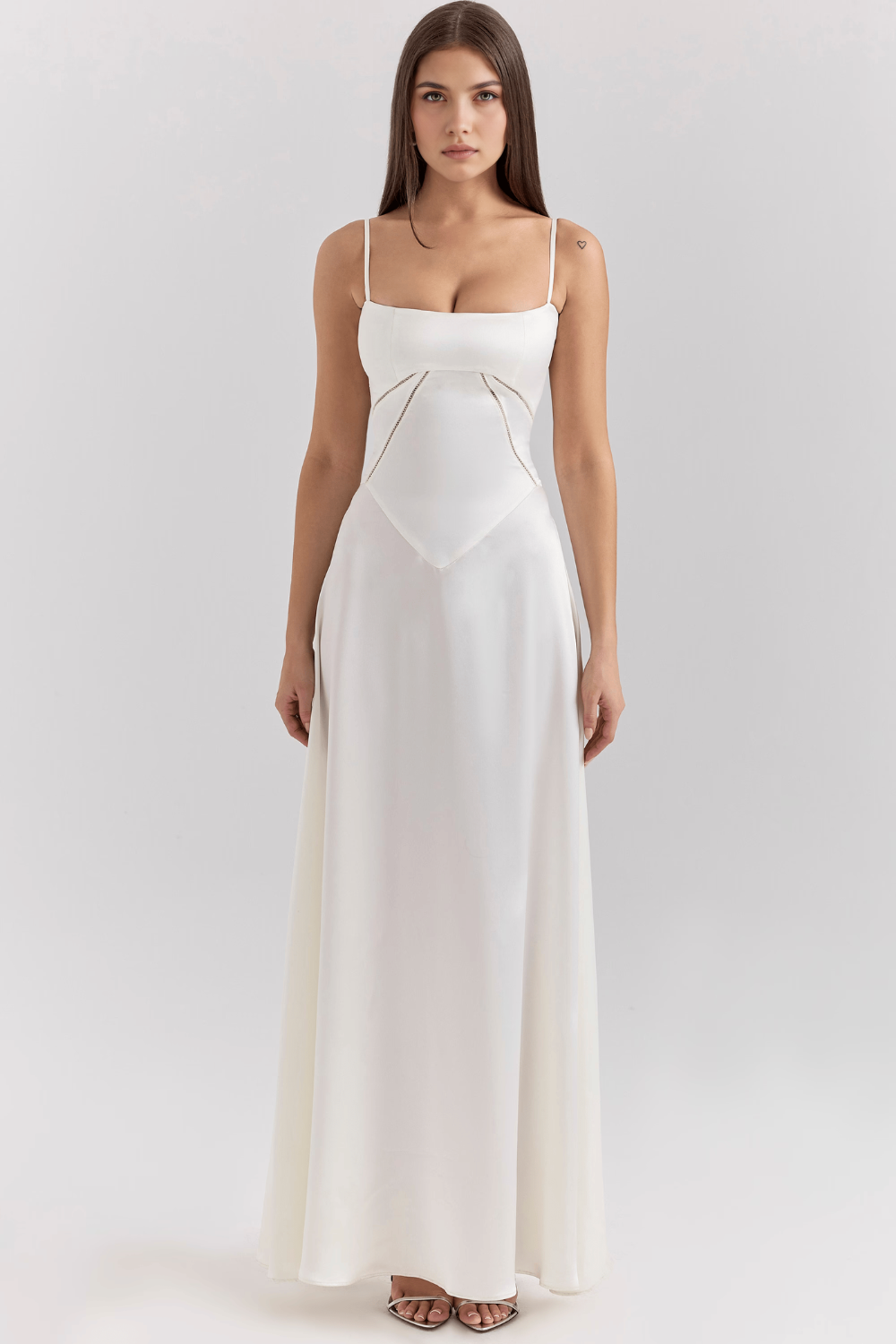 Noelle - Vestido de noche con escote tipo bustier.