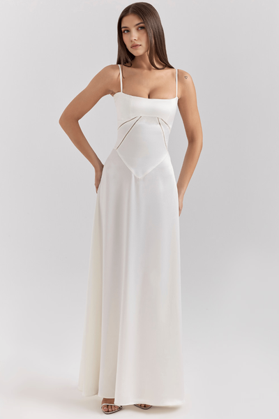 Noelle - Vestido de noche con escote tipo bustier.