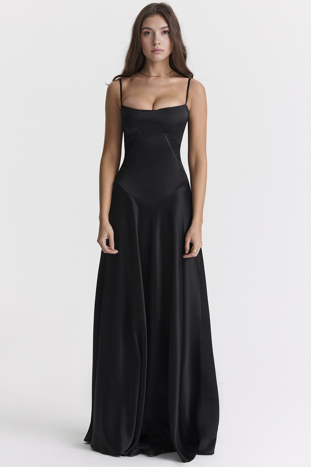 Noelle - Vestido de noche con escote tipo bustier.