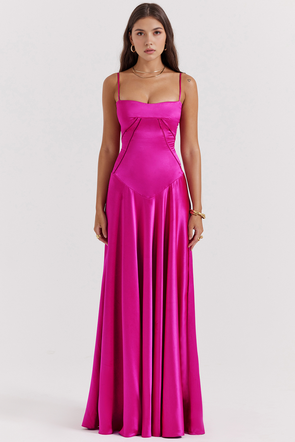 Noelle - Vestido de noche con escote tipo bustier.