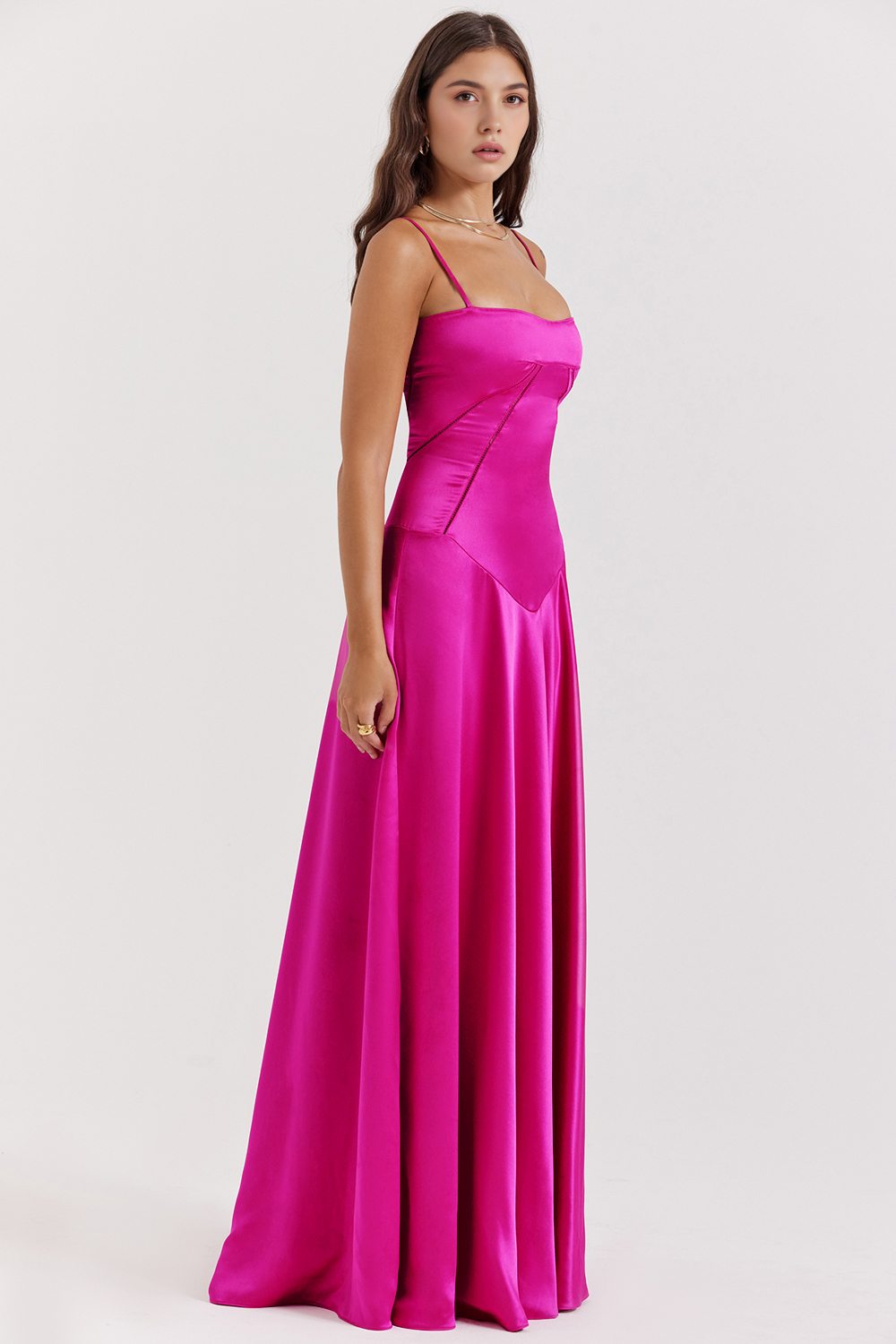 Noelle - Vestido de noche con escote tipo bustier.
