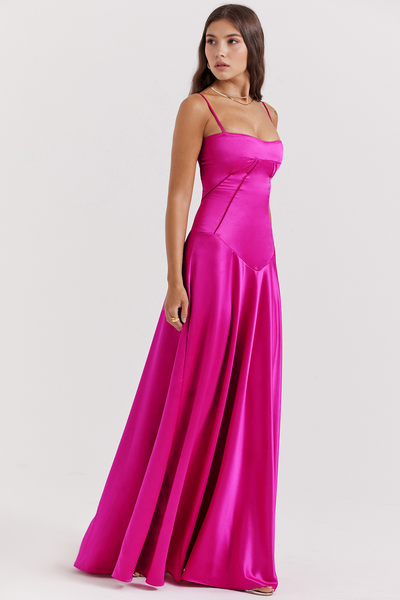 Noelle - Vestido de noche con escote tipo bustier.