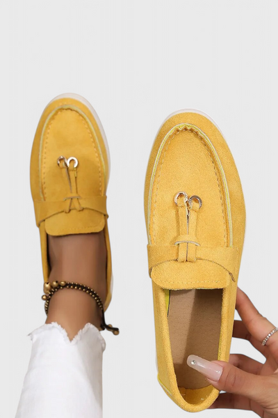Coralie Mocasines con Acabado Suede.