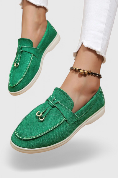 Coralie Mocasines con Acabado Suede.