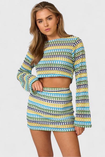 Islene Conjunto Boho de Ganchillo Ligero.