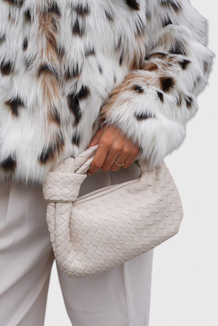 Sage Bolso Satchel Mini Woven.