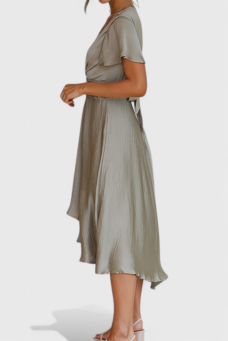 Franzi Vestido Elegante con Escote en V.