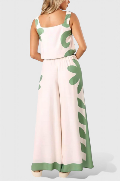 Serafina Conjunto Sin Mangas Floral Boho.