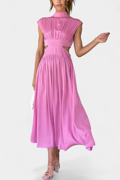 Jocelyn Conjunto de Vestido con Abertura Lateral.