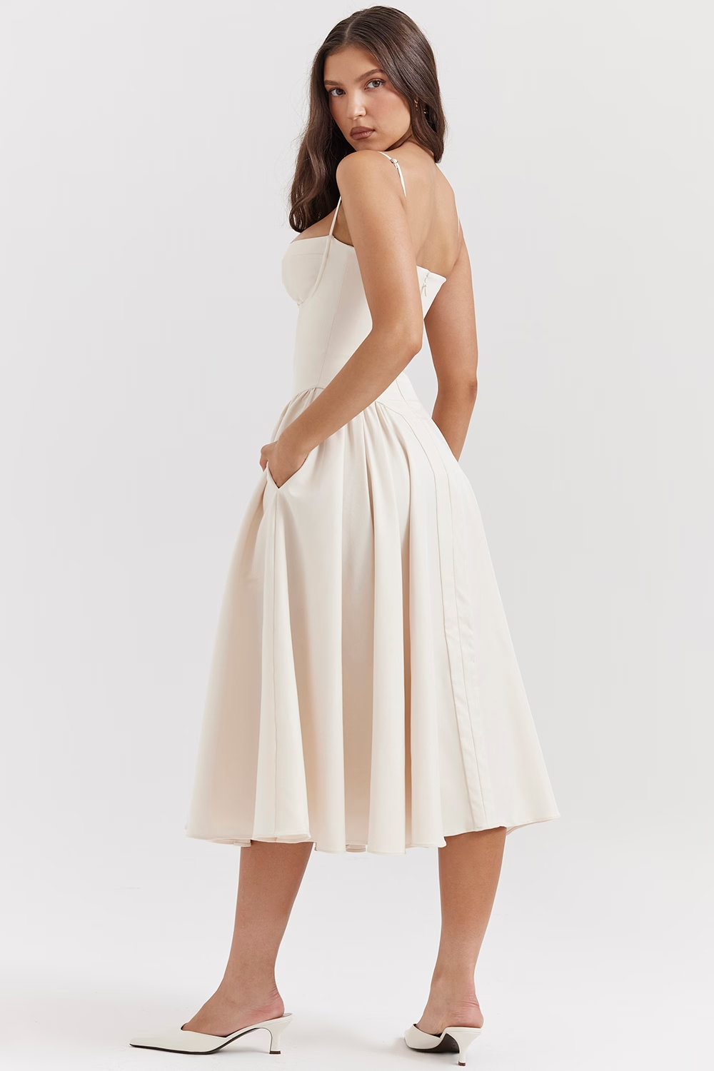 Felicity Sleeveless Corset Midi Dress