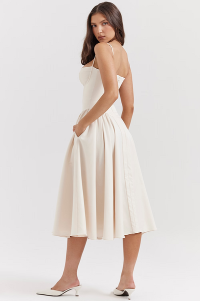 Felicity Sleeveless Corset Midi Dress