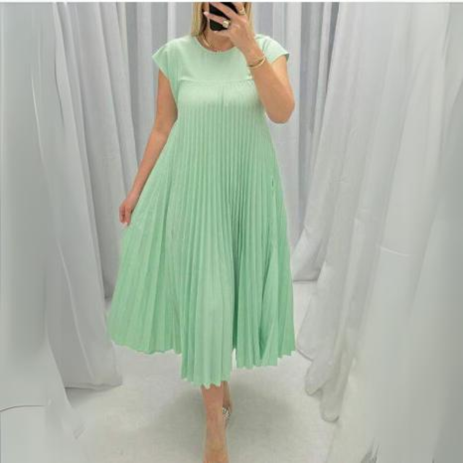 Seline | Vestido plisado ligero y fresco.