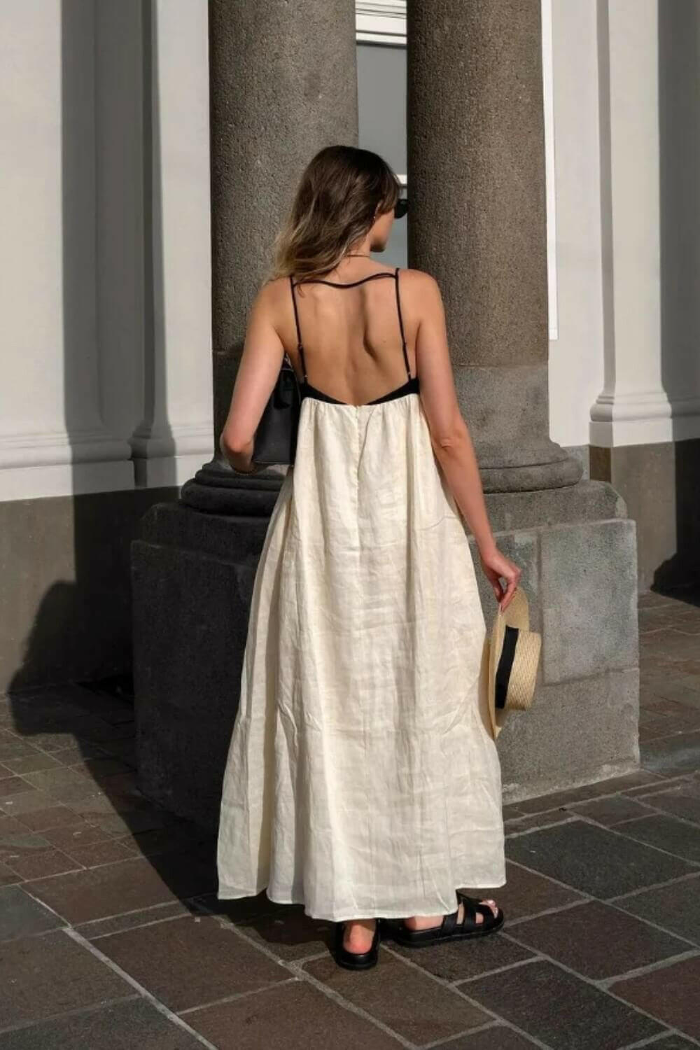 Vestido Largo de Lino Emily.