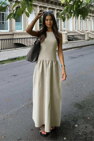 Vestido Midi Georgina Nude.