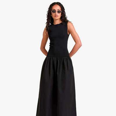 Vestido Midi Georgina Negro.