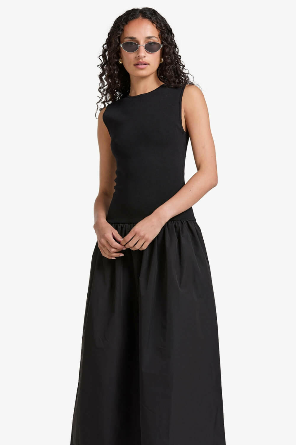 Vestido Midi Georgina Negro.