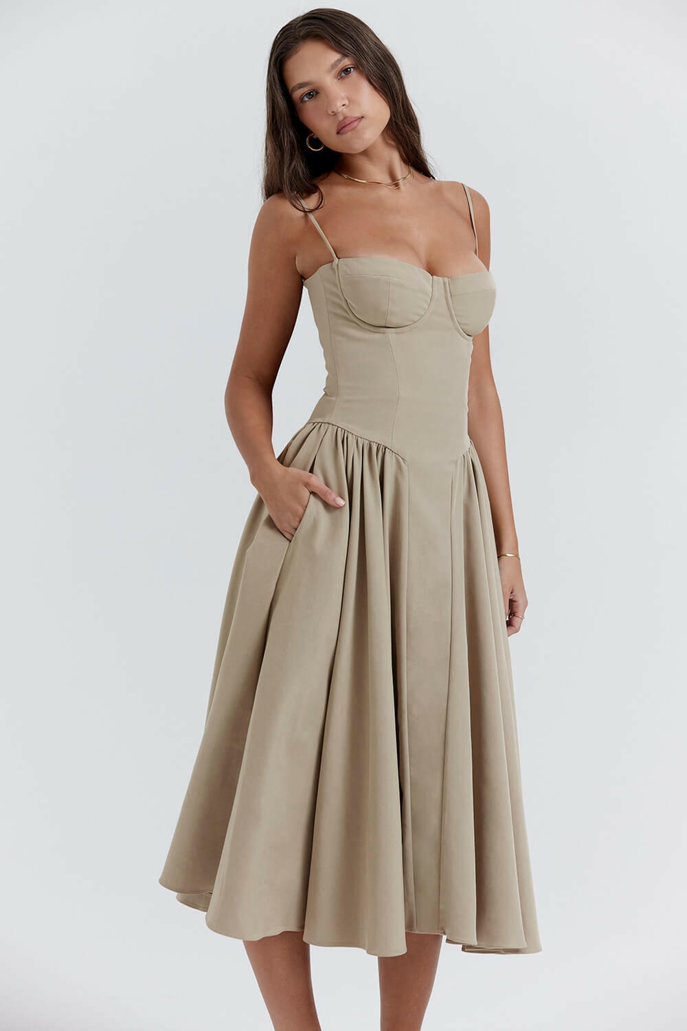 Vestido Midi Moldeador Tina.
