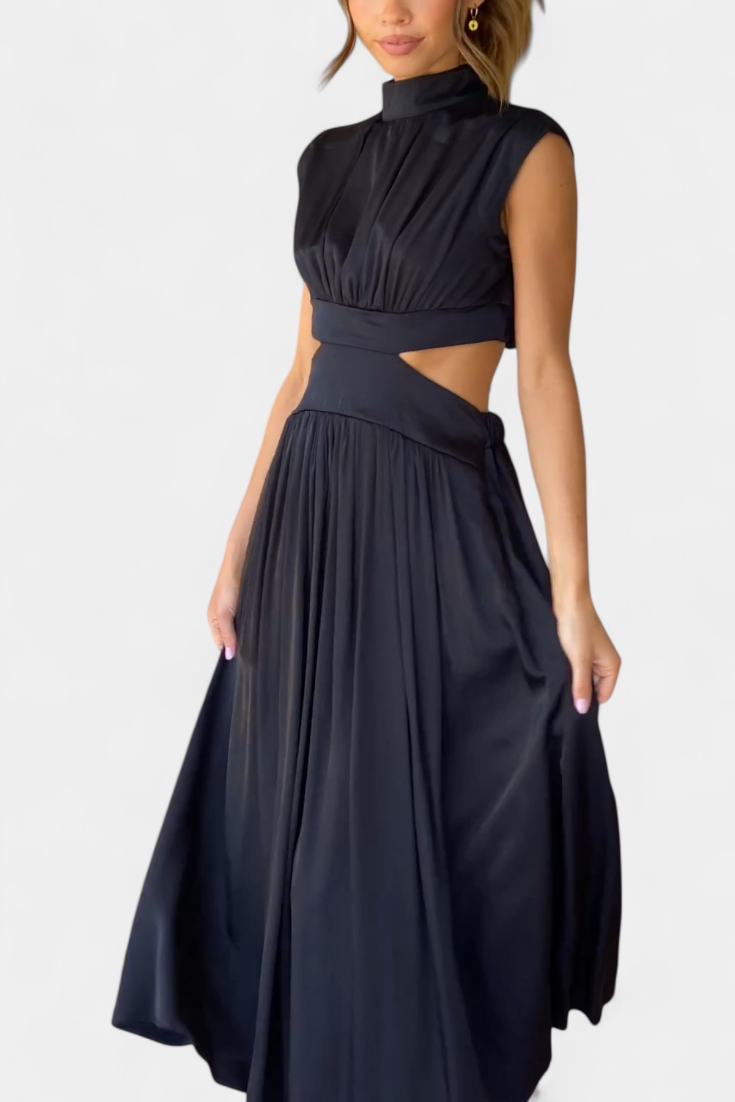 Jocelyn Conjunto de Vestido con Abertura Lateral.